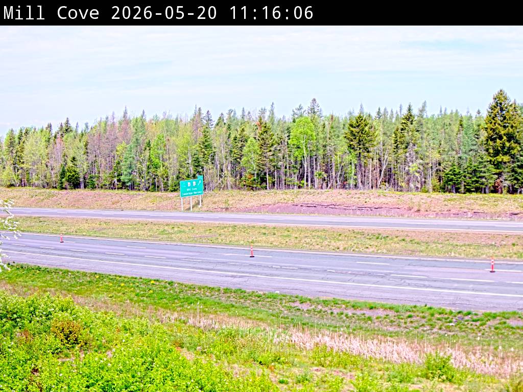 Web Cam image of Mill Cove (NB Highway 2)