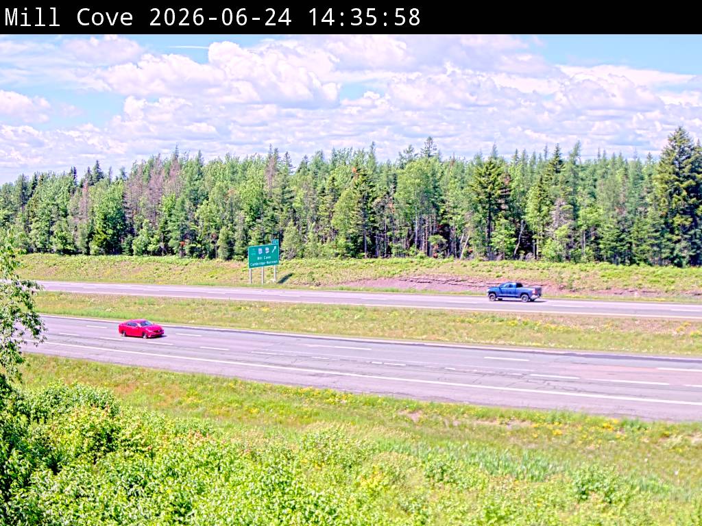Web Cam image of Mill Cove (NB Highway 2)