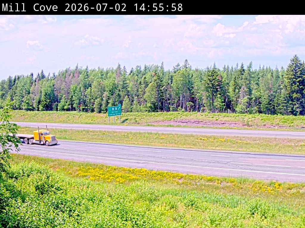 Web Cam image of Mill Cove (NB Highway 2)
