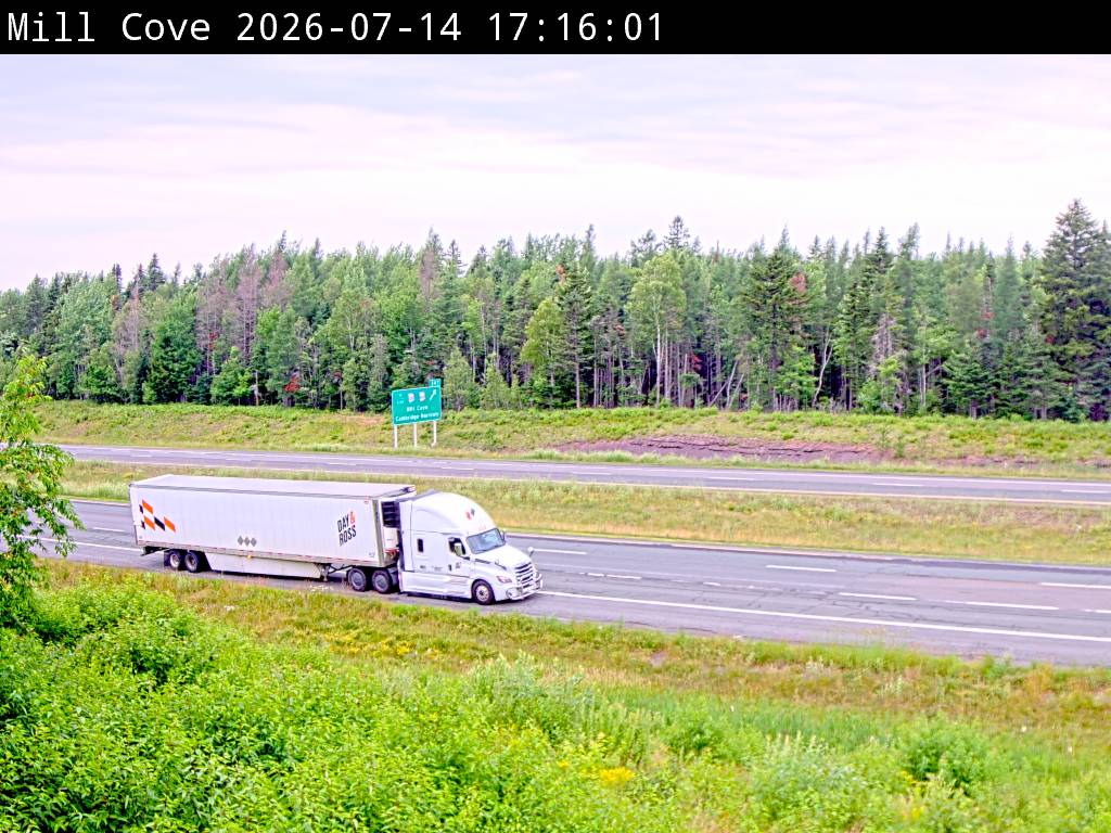 Web Cam image of Mill Cove (NB Highway 2)