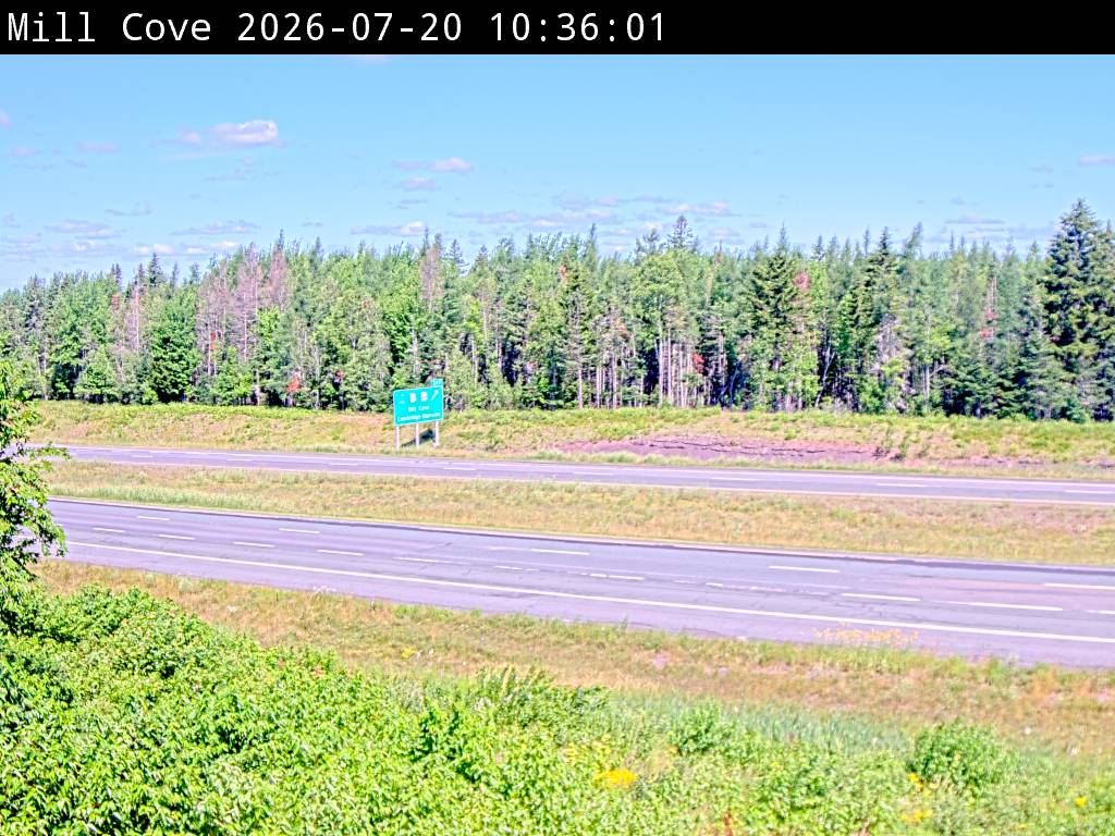 Web Cam image of Mill Cove (NB Highway 2)