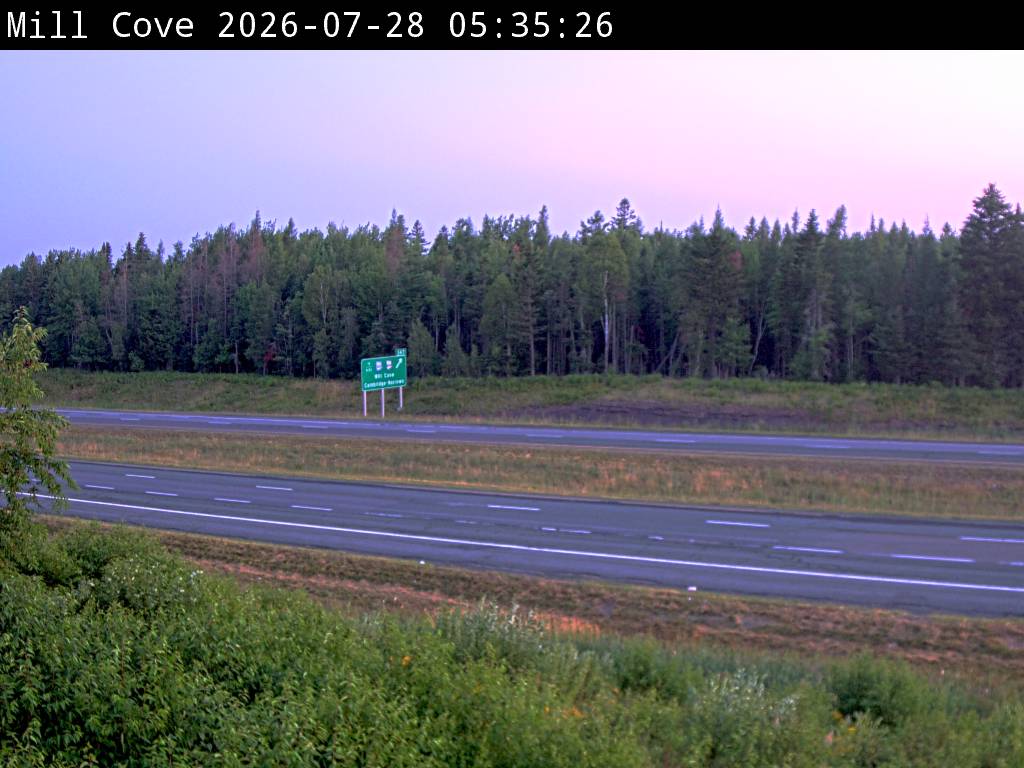 Web Cam image of Mill Cove (NB Highway 2)