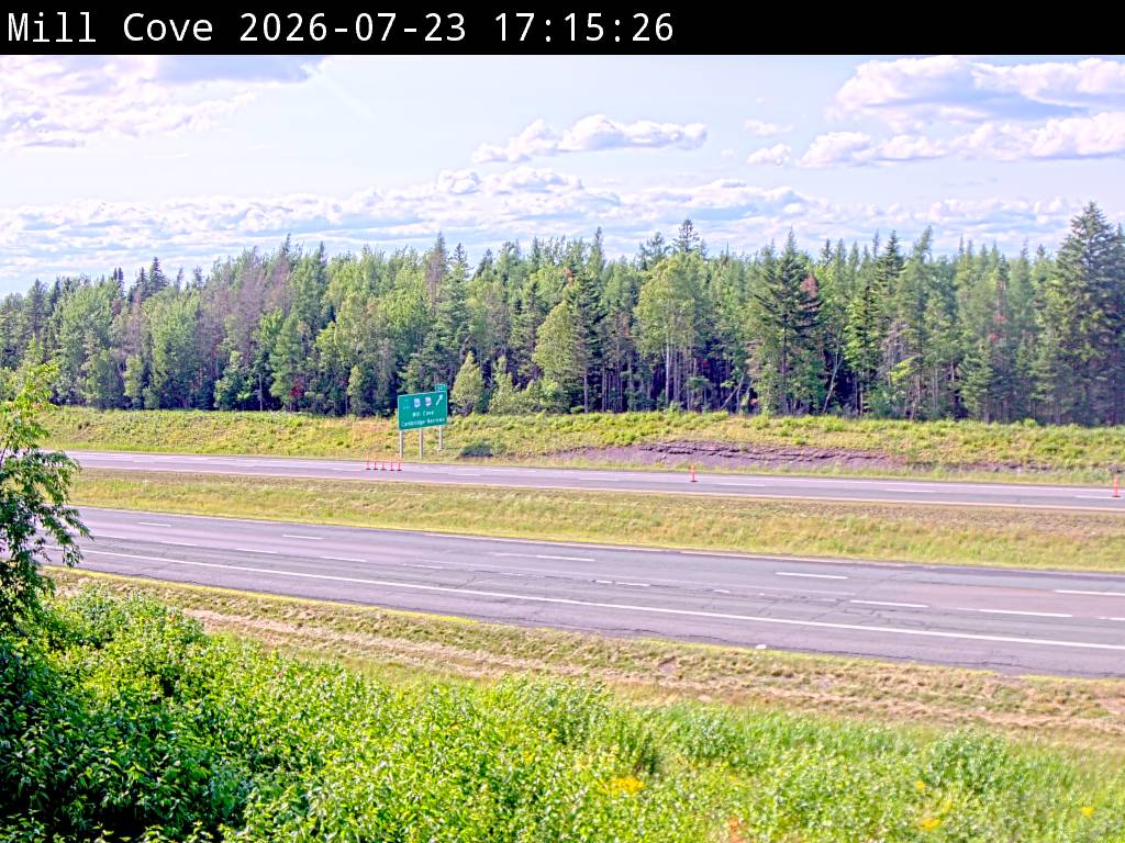 Web Cam image of Mill Cove (NB Highway 2)