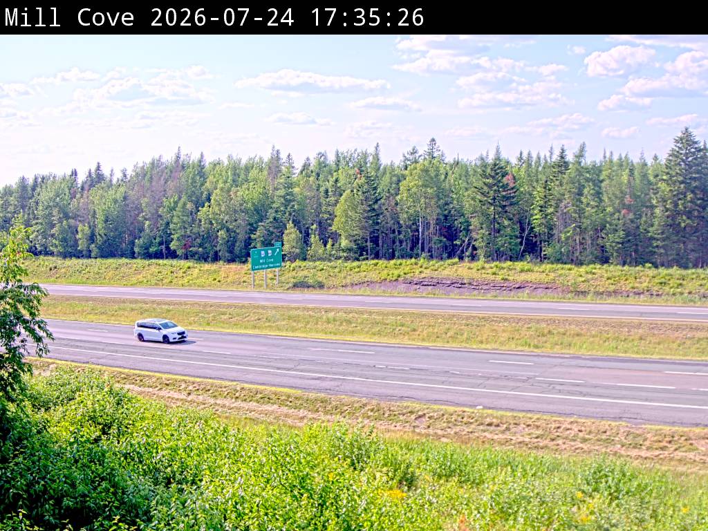Web Cam image of Mill Cove (NB Highway 2)