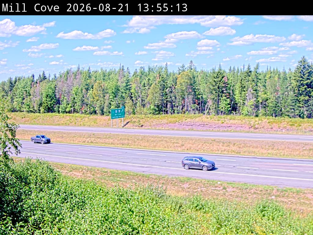 Web Cam image of Mill Cove (NB Highway 2)