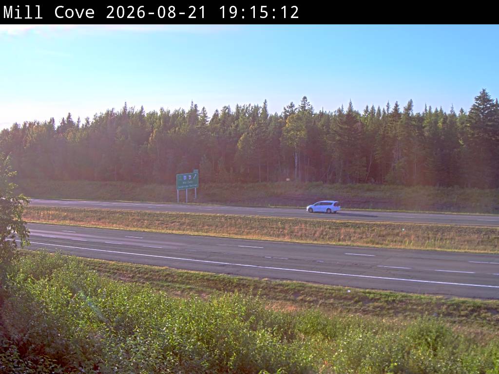 Web Cam image of Mill Cove (NB Highway 2)