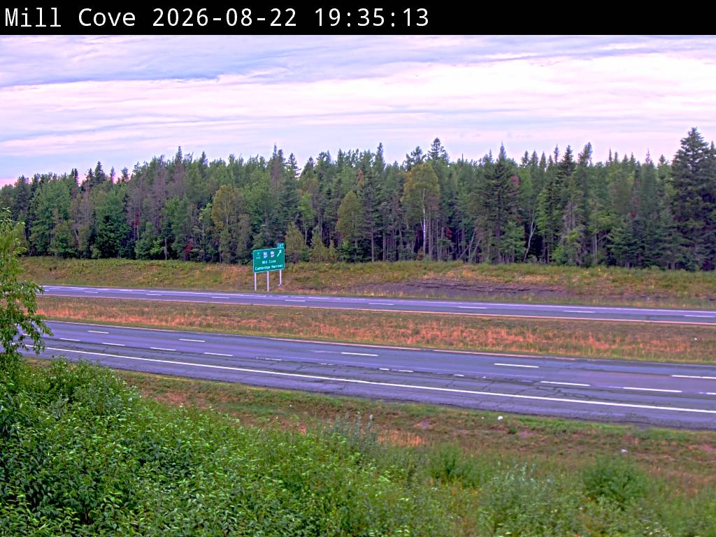 Web Cam image of Mill Cove (NB Highway 2)