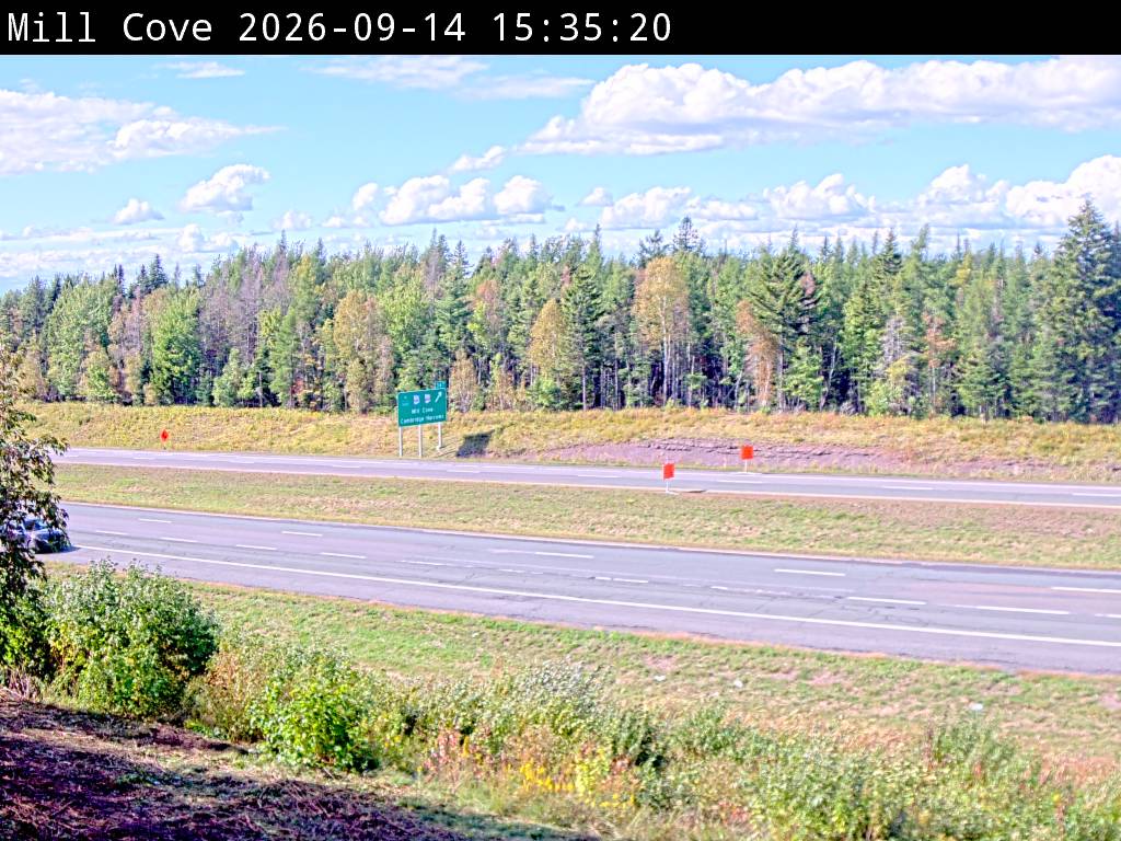 Web Cam image of Mill Cove (NB Highway 2)