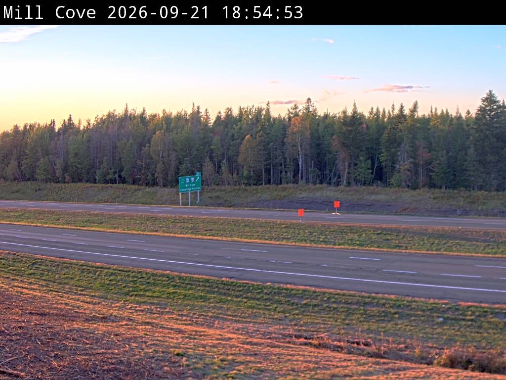 Web Cam image of Mill Cove (NB Highway 2)
