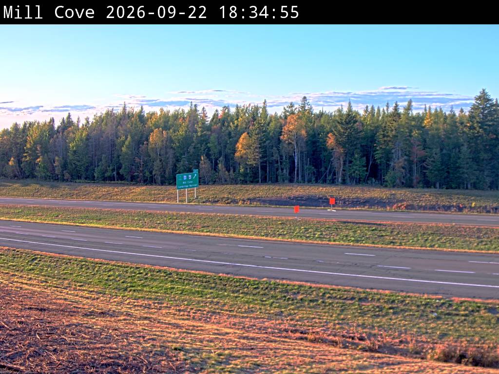 Web Cam image of Mill Cove (NB Highway 2)