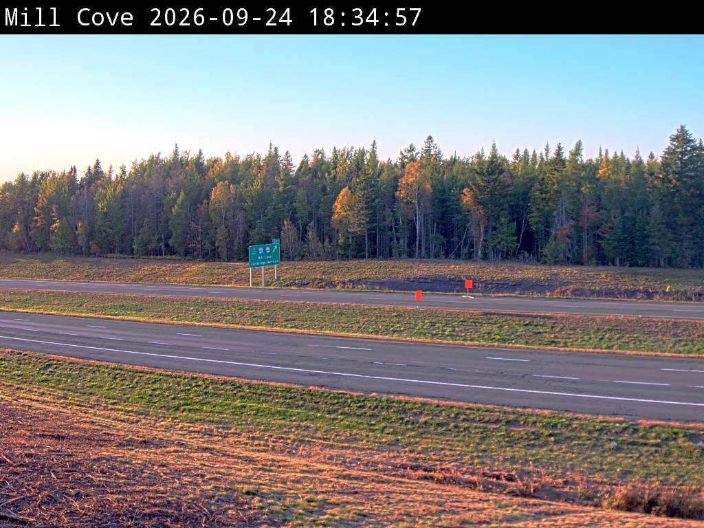 Web Cam image of Mill Cove (NB Highway 2)