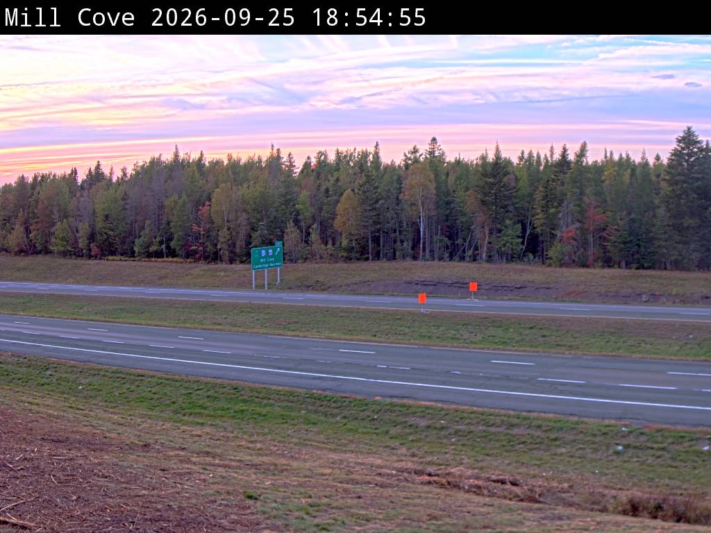 Web Cam image of Mill Cove (NB Highway 2)