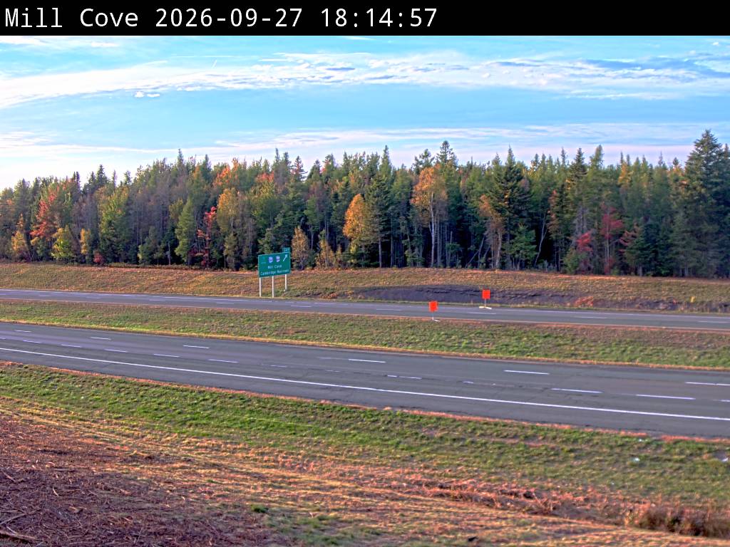 Web Cam image of Mill Cove (NB Highway 2)