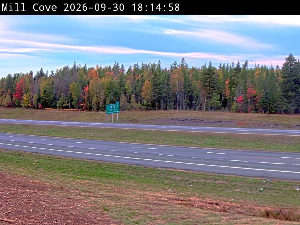 Web Cam image of Mill Cove (NB Highway 2)