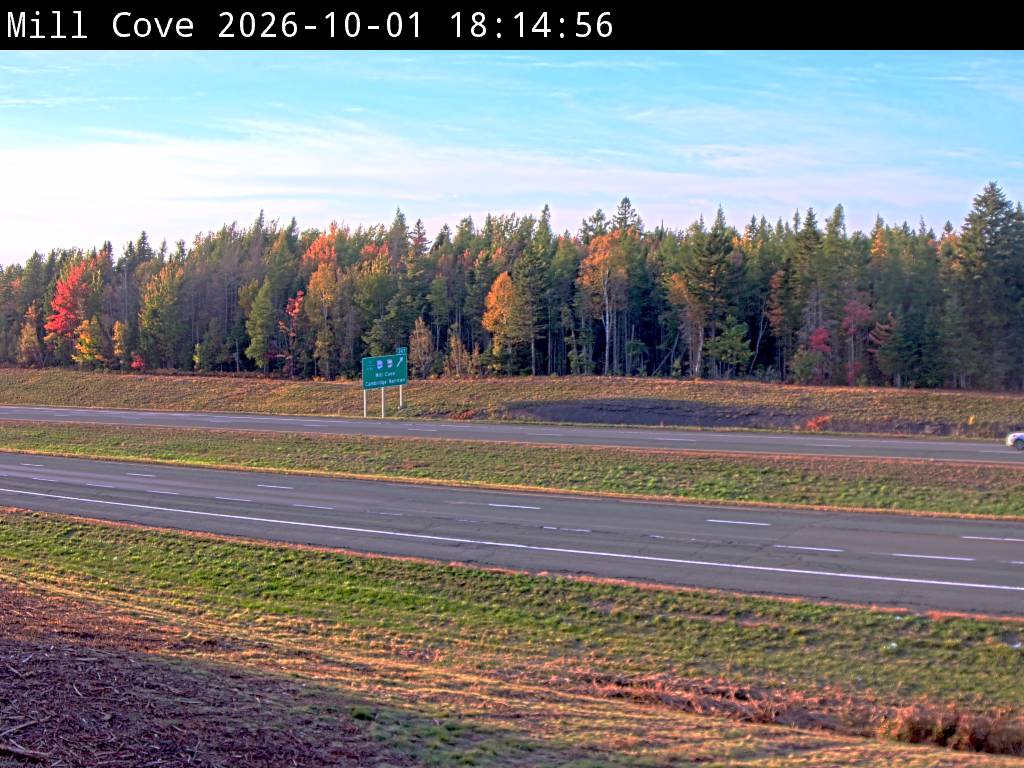 Web Cam image of Mill Cove (NB Highway 2)