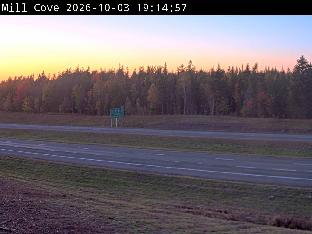 Web Cam image of Mill Cove (NB Highway 2)