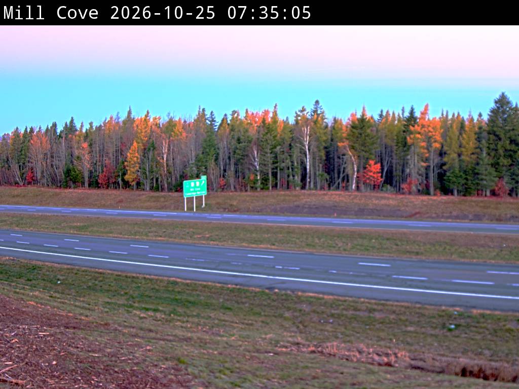 Web Cam image of Mill Cove (NB Highway 2)