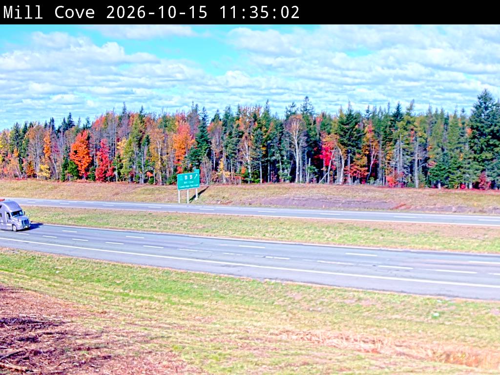 Web Cam image of Mill Cove (NB Highway 2)