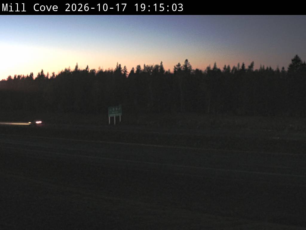 Web Cam image of Mill Cove (NB Highway 2)