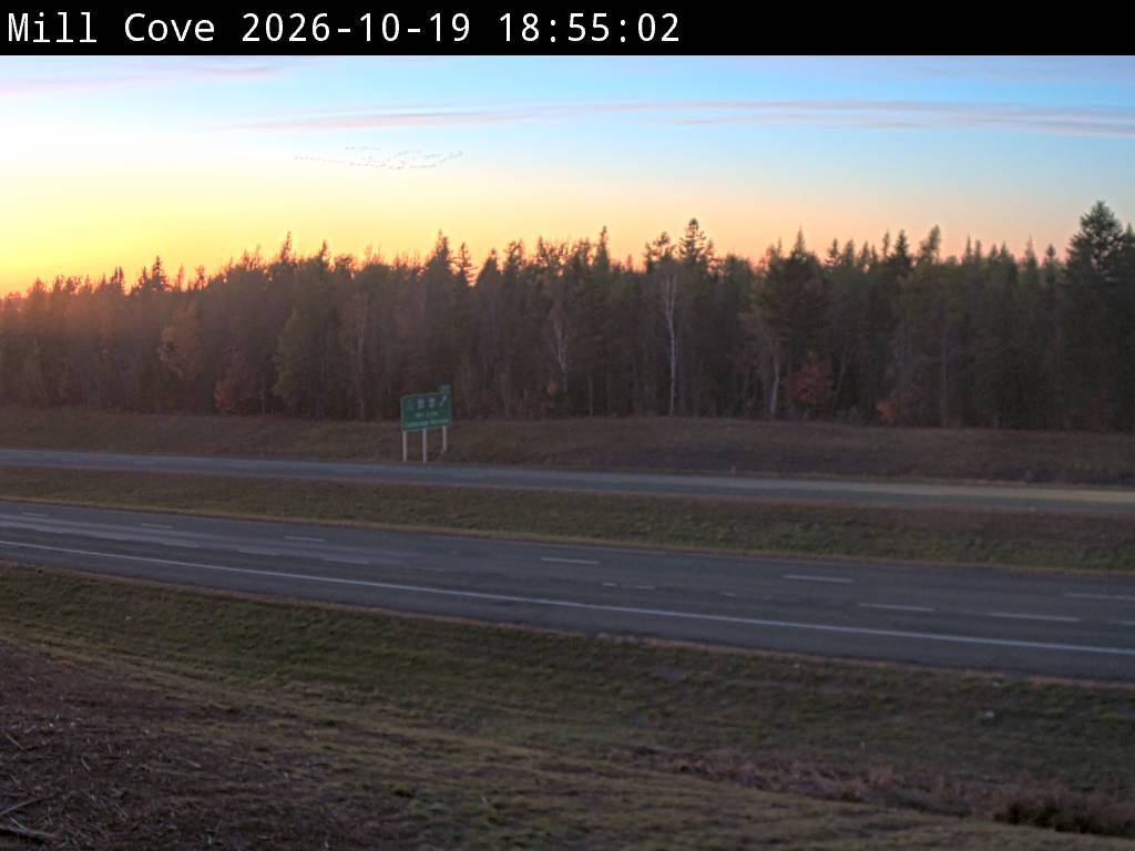 Web Cam image of Mill Cove (NB Highway 2)