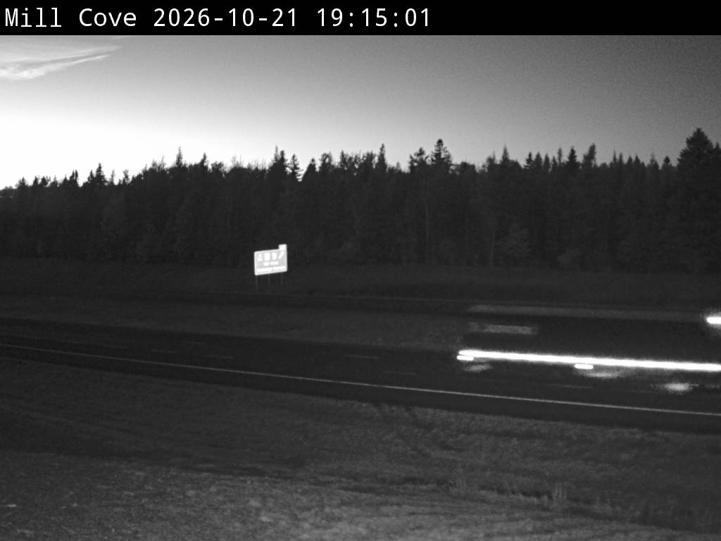 Web Cam image of Mill Cove (NB Highway 2)