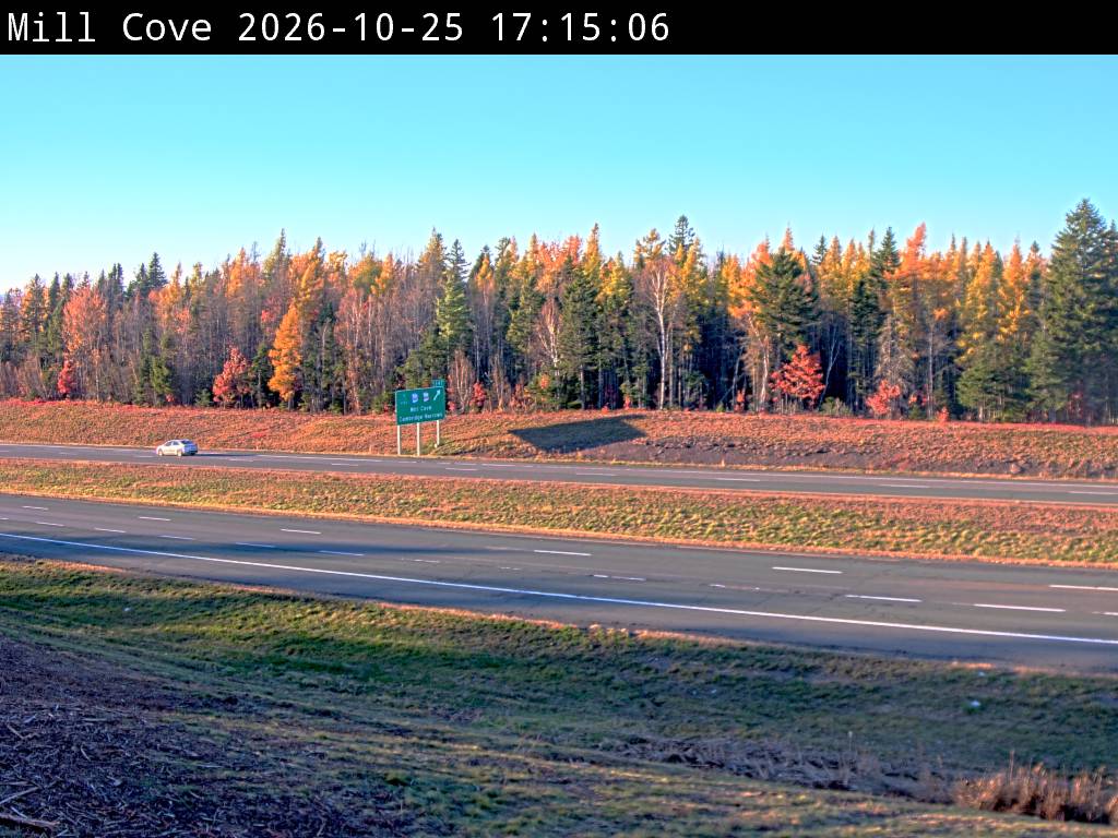 Web Cam image of Mill Cove (NB Highway 2)