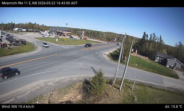 Web Cam image of Miramichi (NB Highway 11)