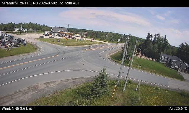 Web Cam image of Miramichi (NB Highway 11)