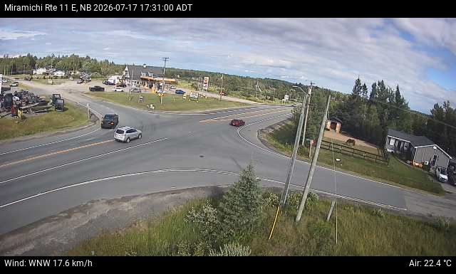 Web Cam image of Miramichi (NB Highway 11)