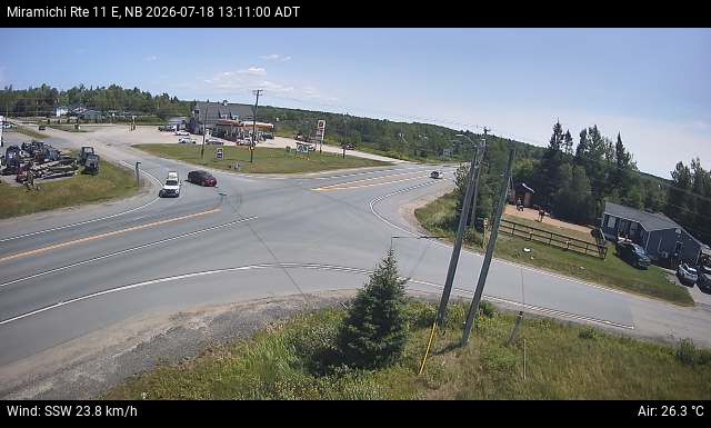 Web Cam image of Miramichi (NB Highway 11)