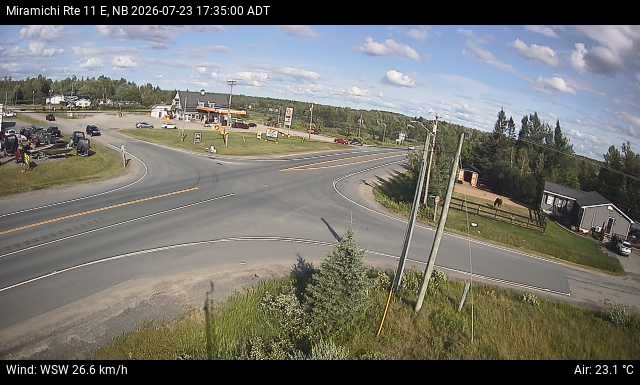 Web Cam image of Miramichi (NB Highway 11)