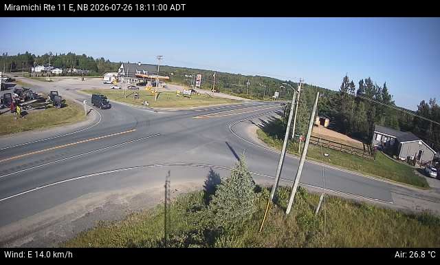 Web Cam image of Miramichi (NB Highway 11)