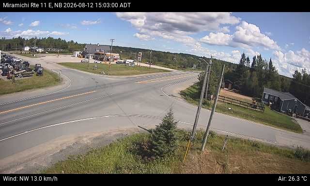 Web Cam image of Miramichi (NB Highway 11)