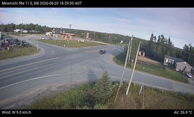 Web Cam image of Miramichi (NB Highway 11)