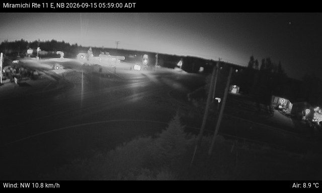 Web Cam image of Miramichi (NB Highway 11)