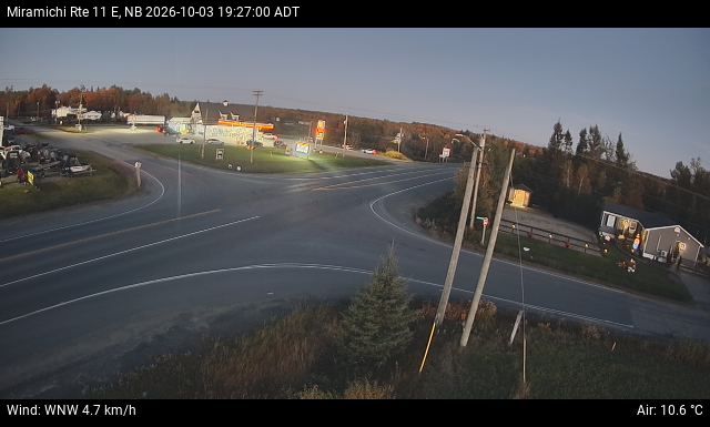 Web Cam image of Miramichi (NB Highway 11)
