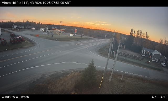 Web Cam image of Miramichi (NB Highway 11)