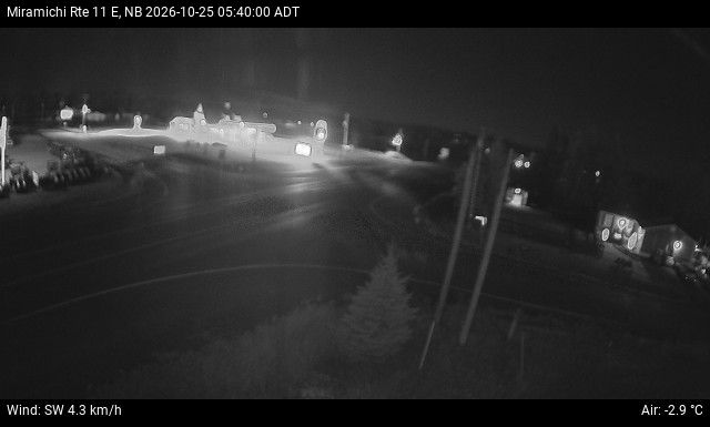 Web Cam image of Miramichi (NB Highway 11)