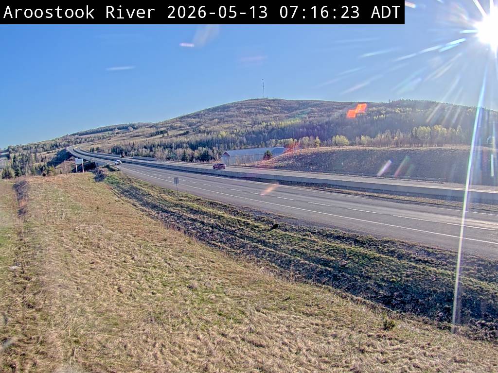 Web Cam image of Aroostook River (NB Highway 2)