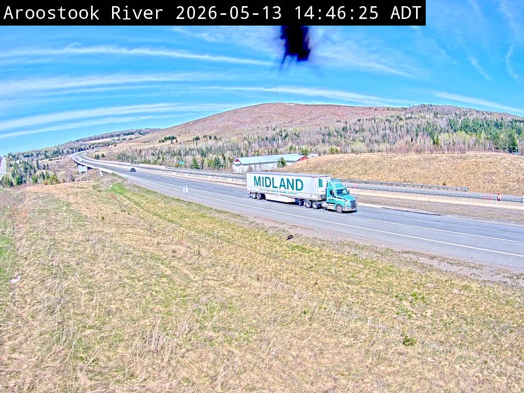 Web Cam image of Aroostook River (NB Highway 2)