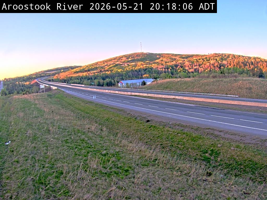 Web Cam image of Aroostook River (NB Highway 2)
