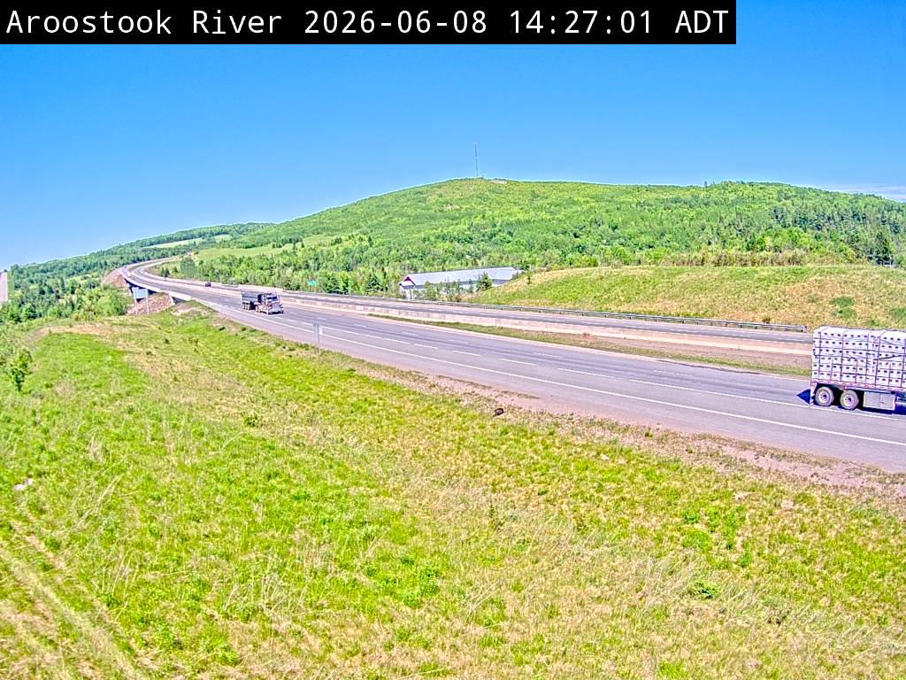 Web Cam image of Aroostook River (NB Highway 2)