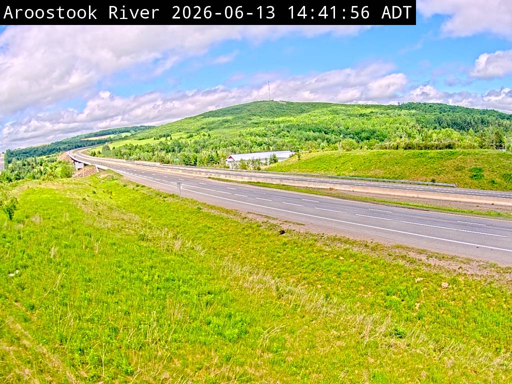 Web Cam image of Aroostook River (NB Highway 2)