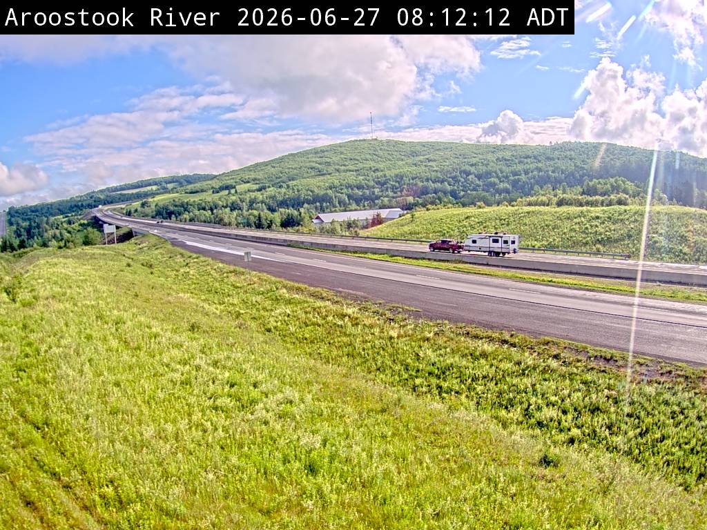 Web Cam image of Aroostook River (NB Highway 2)
