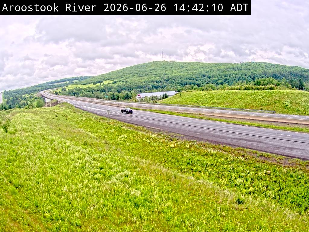 Web Cam image of Aroostook River (NB Highway 2)