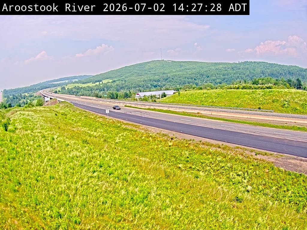 Web Cam image of Aroostook River (NB Highway 2)