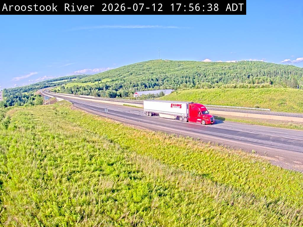 Web Cam image of Aroostook River (NB Highway 2)