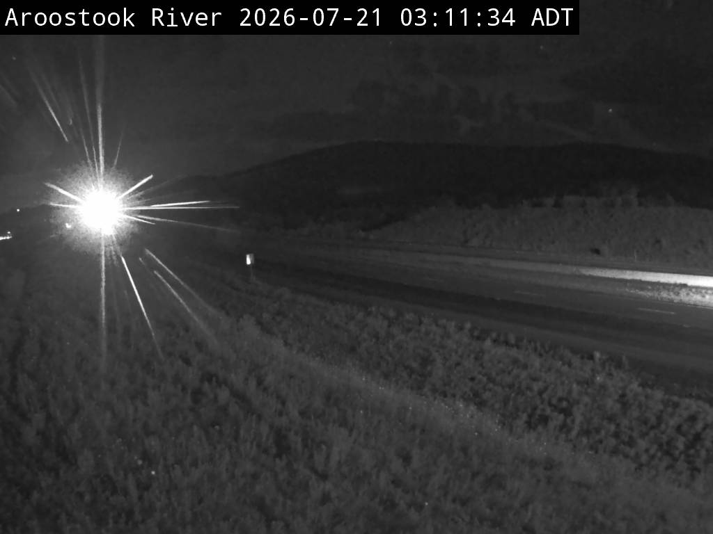 Web Cam image of Aroostook River (NB Highway 2)