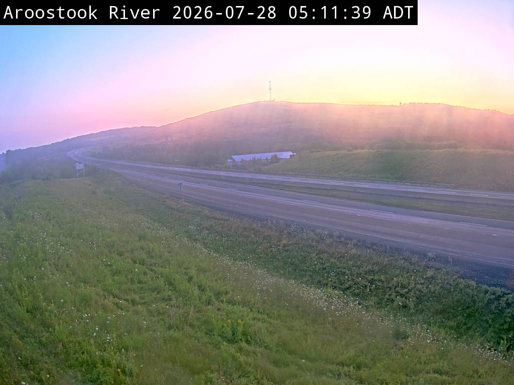 Web Cam image of Aroostook River (NB Highway 2)