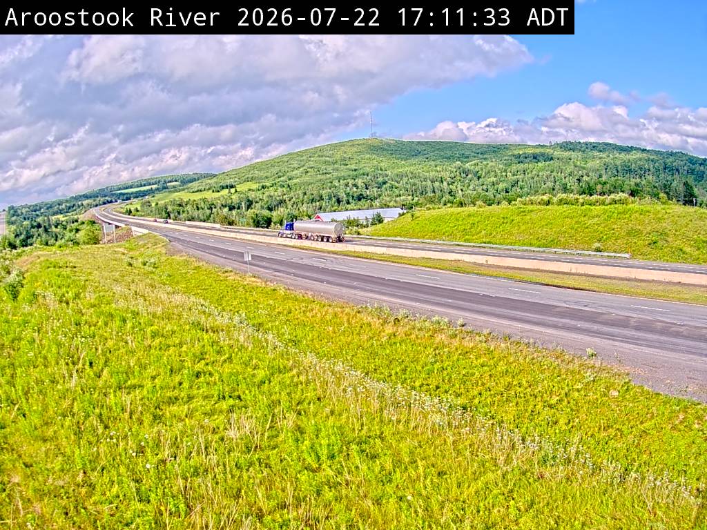 Web Cam image of Aroostook River (NB Highway 2)